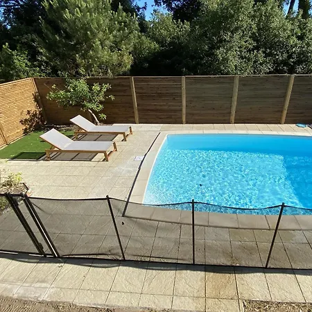 Avec Piscine Chauffee Proche Plage, Wifi, Billard Et Garage A - Fr-1-22-333 Nyaraló *